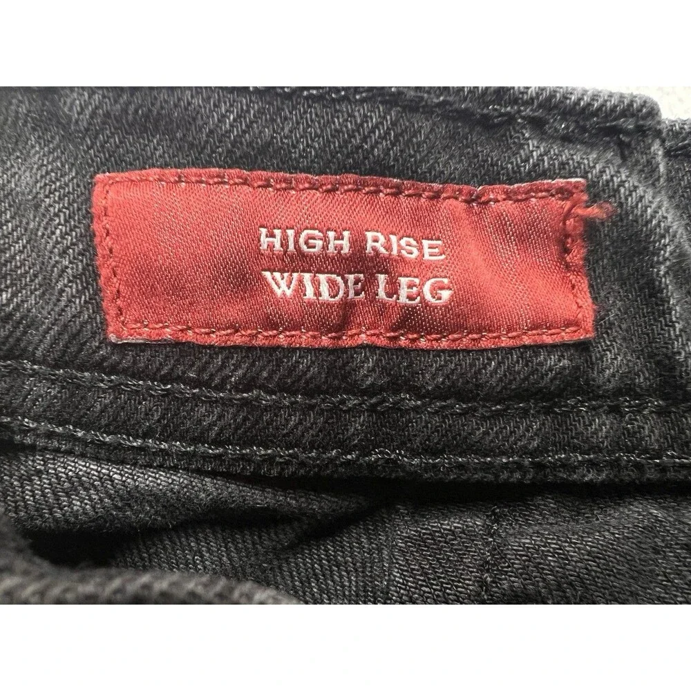 Lucky Brand Lucky Legend High Rise Wide Leg Jeans Womens 10/30 Black Denim Pants